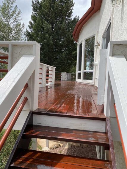 PrimeCo Exteriors Staining Painting Contractor Decks Woodland Park